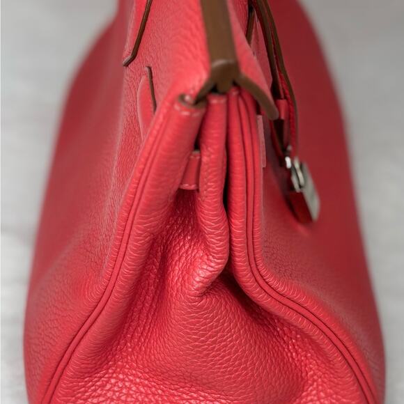 Hermes Birkin 30 Rose Jaipur Stamp square R (2014) with COA and dust bag - Picture 6 of 16